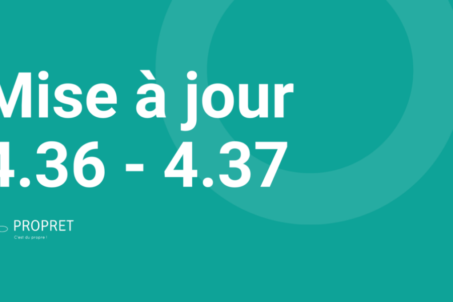 PROPRET - MAJ 4.36 & 4.37