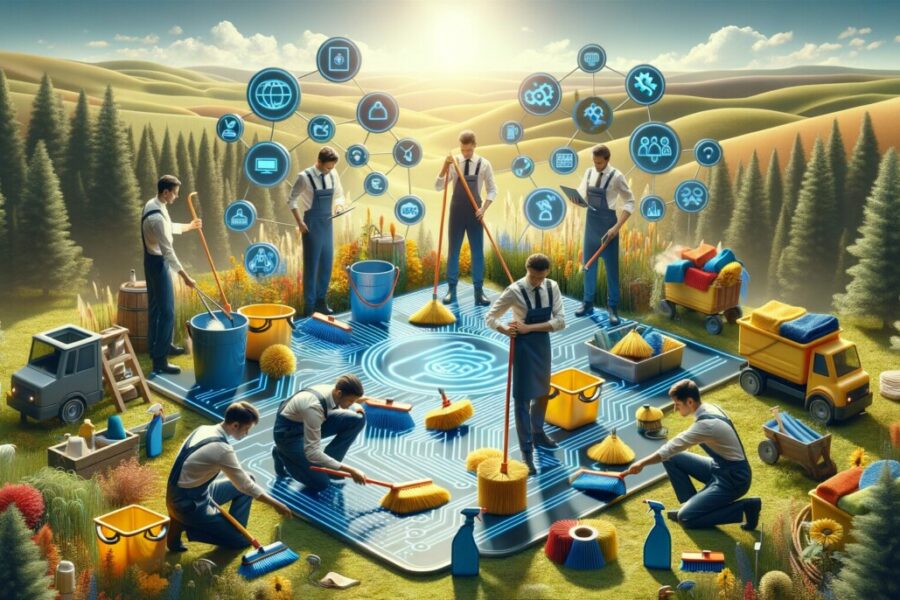 Découvrez comment la transformation numérique impacte le secteur des services de - transformation numérique, secteur nettoyag