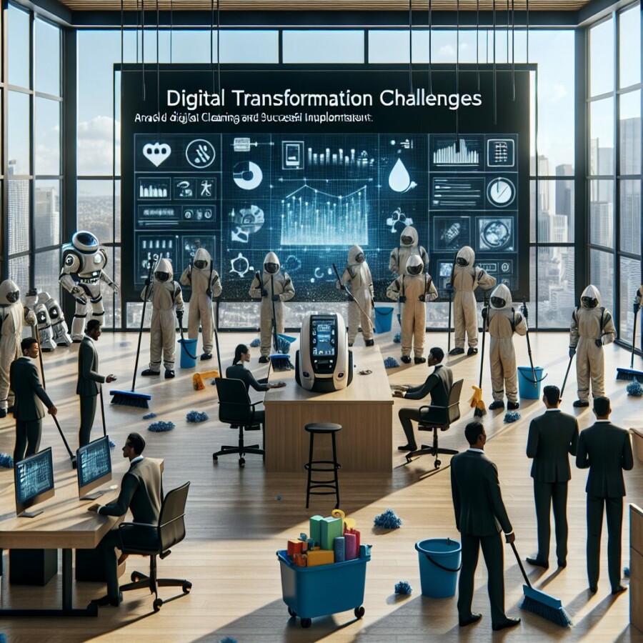 Analyse des principaux défis que rencontrent les entreprises de nettoyage lors d - transformation numérique nettoyage, défis