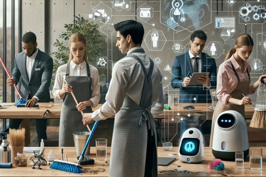 Une analyse des principaux défis auxquels les entreprises de nettoyage sont conf - numérisation propreté, défis numériques, s