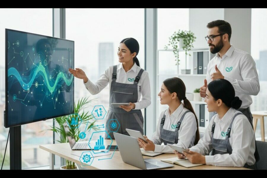 Apprenez comment former efficacement vos équipes à l'utilisation d'un nouveau lo - formation logiciel, équipes propreté, enga