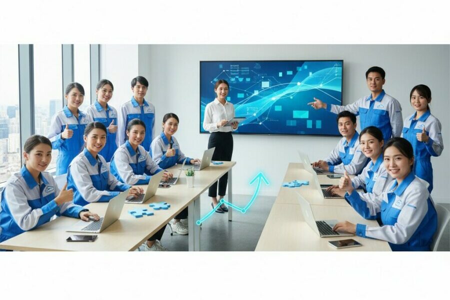 Apprenez comment former efficacement vos équipes à l'utilisation d'un nouveau lo - formation logiciel, équipes propreté, enga