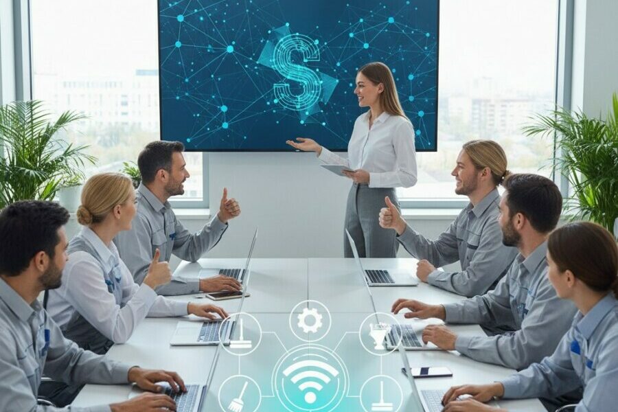 Apprenez comment former efficacement vos équipes à l'utilisation d'un nouveau lo - formation logiciel, équipes propreté, enga