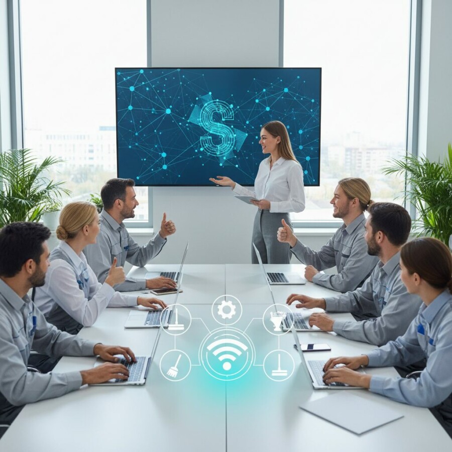 Apprenez comment former efficacement vos équipes à l'utilisation d'un nouveau lo - formation logiciel, équipes propreté, enga