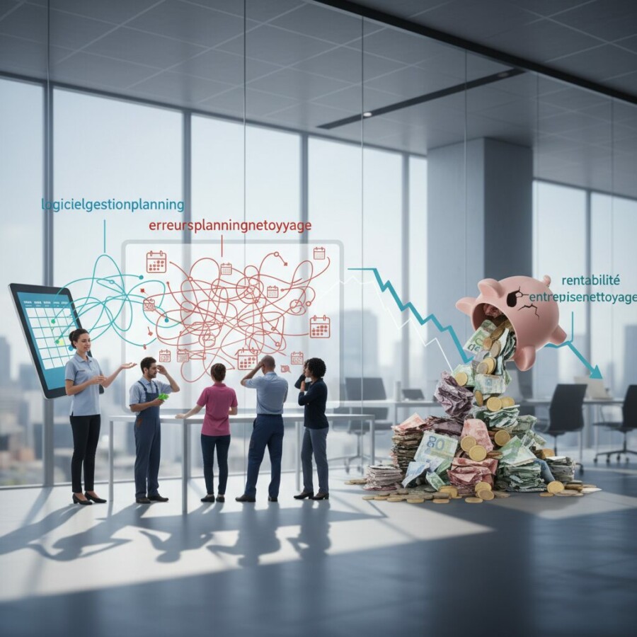 Découvrez les 5 erreurs critiques dans la gestion du planning des équipes de net - erreursplanningnettoyage, rentabilitéentre