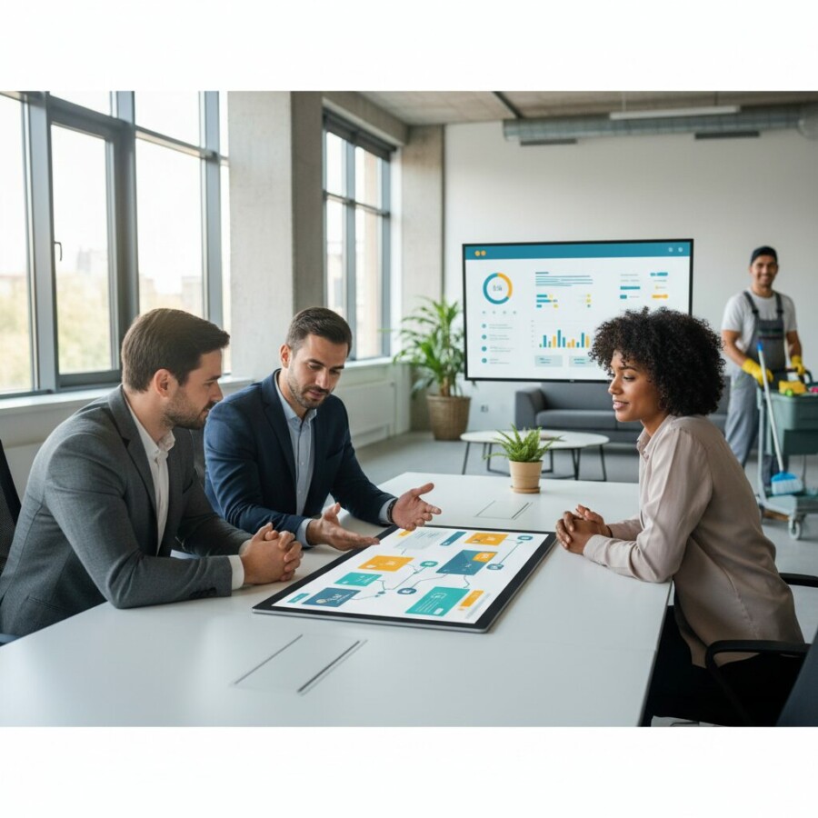 Explorez comment les PME du secteur multiservices peuvent transformer leur gesti - logicielgestionplanning, entreprisenettoya