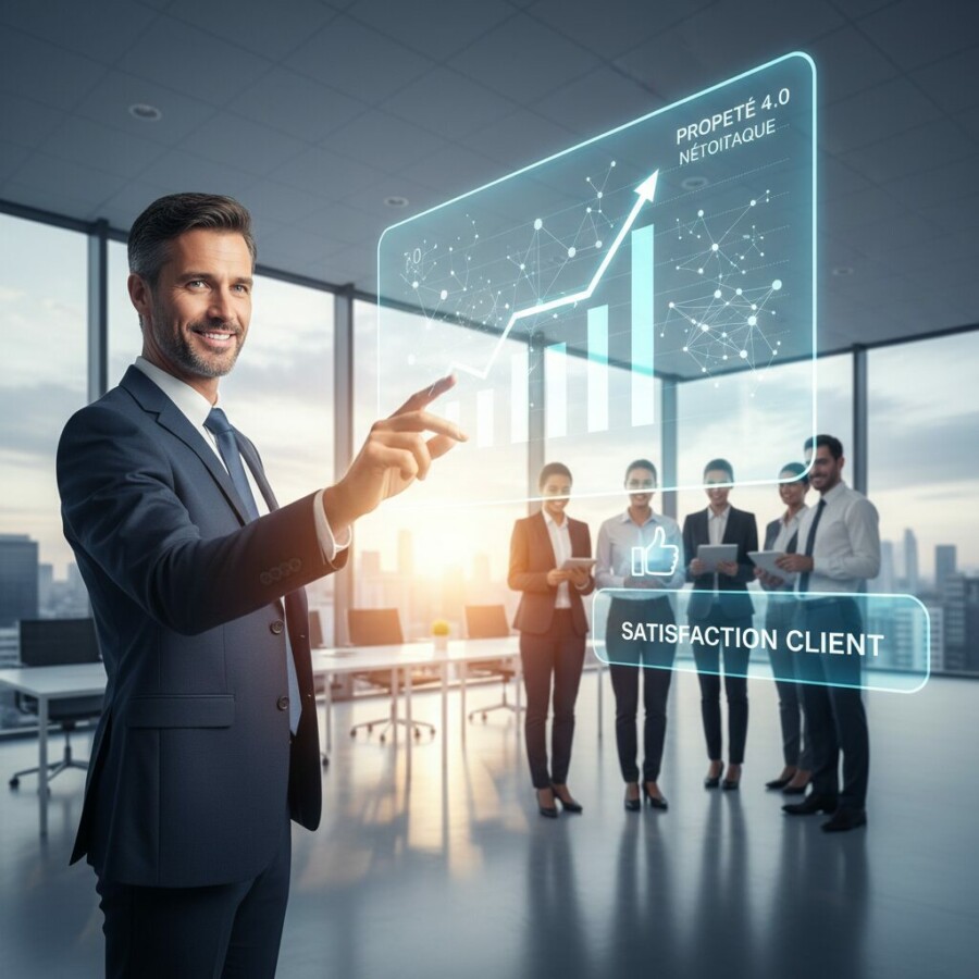 Découvrez comment l'intégration du logiciel Propreté 4.0 révolutionnera la gesti - satisfactionclient, chefd'entreprisenettoy