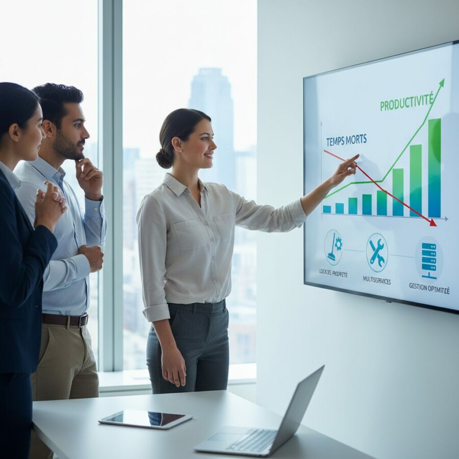 Découvrez comment l'intégration d'un logiciel de gestion optimisé a permis à une - logicielpropreté, tempsmorts, multiservice