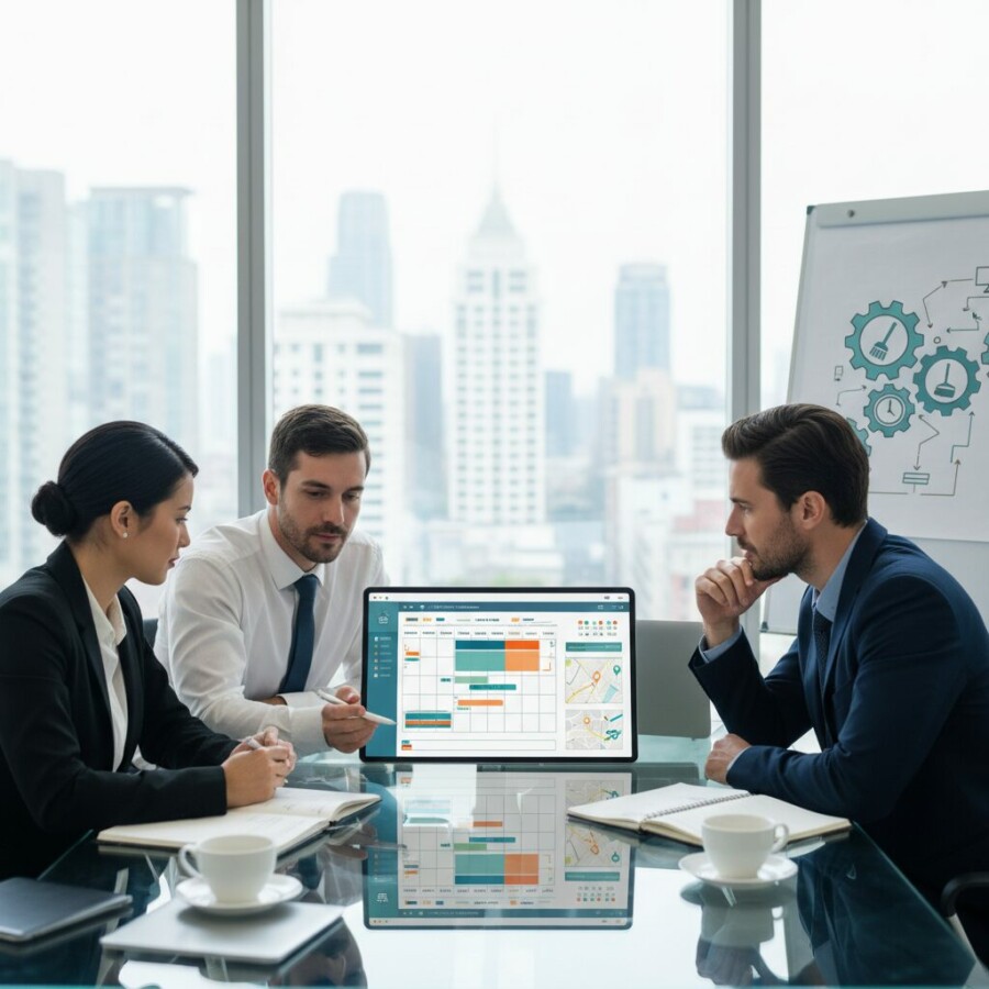 Un guide pratique destiné aux startups pour structurer leurs tournées dès le lan - gestion planning nettoyage, organisation i